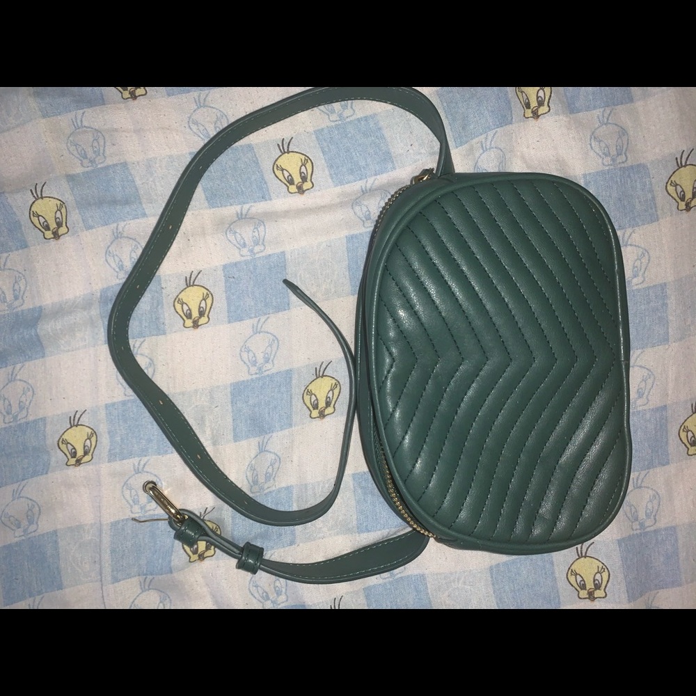 Small forest green fanny pack